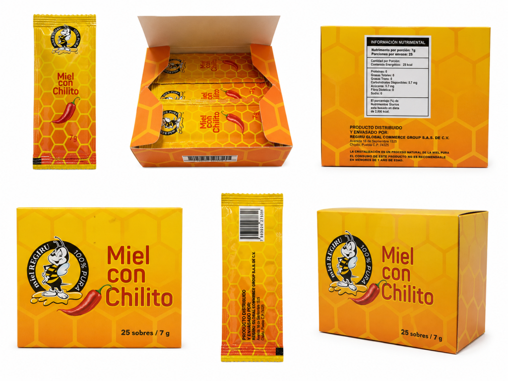 Sachet-Miel de Abeja con Chilito - Productos Naturales Regiru
