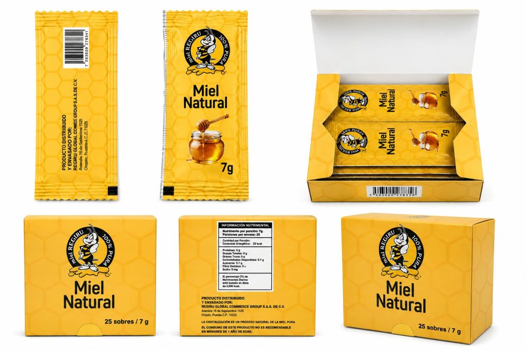 Sachet-Miel de Abeja Natural-Productos Naturales Regiru